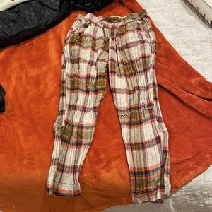 Free People Preppy Plaid Pants